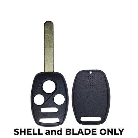 Keyless Factory KeylessFactory: HONDA RHK SHELL 4 BUTTON - WITH CHIP HOLDER RHS-HON-WCH-4